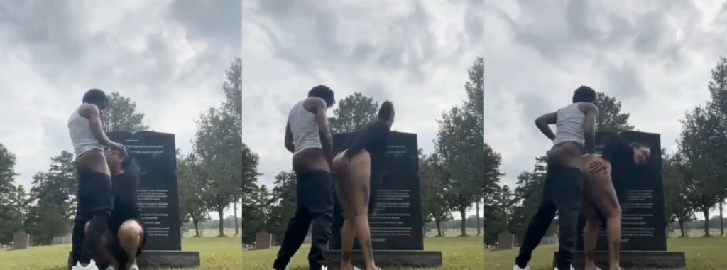 Naughty Latina Widow Suck and Raw-Dogged  Her BF on Her Husband Grave